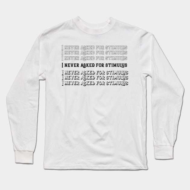 stimulus check 2020 Long Sleeve T-Shirt by KMLdesign